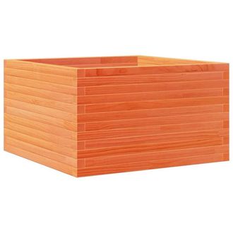 Berkfield Home Garden Planter Wax Brown 80x80x45.5 cm Solid Wood Pine