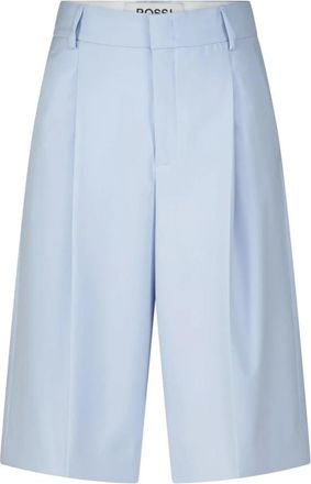 Rossi Wijde Pijp Bermuda Shorts - Dames - Korte Broeken - Blauw - XS - Korte Broeken
