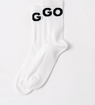 HUGO BOSS Mens HUGO Iconic 3-Pack Quarter Length Combed Cotton Socks NOS - White 100 - Size: 6/6.5/7.5/7/11/10/8/8.5/12/9.5/9/11.5/10.5