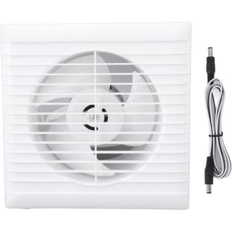 OEM Ventilador Extractor Solar Crezuo De 50 W Y 6 Pulgadas Con Protector De Malla Abs, Ventilador Impermeable Ip67 Para Invernaderos.-crezuo
