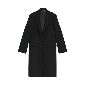 HUGO BOSS Dames, Mantels, Zwart, Maat: M Wol