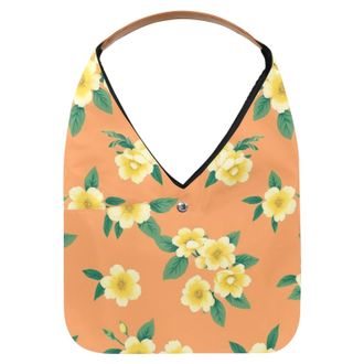 Generic Colorful Flowers Reusable Lightweight Grocery Bags - Foldable Into Compact Pouch, Washable & Sturdy, Multipurpose for Shopping and Travel