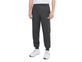 Puma Essentials Logo Fleece Sweatpants Mens Casual Pants Dark Gray Heather : 2XL, Cotton/Fleece/Polyester