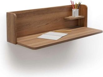 HERDASA Herdasa - Mesa estudio para colgar Mod-Roman acabado nogal, 35 x 90 x 25 cm (fondo x ancho x alto)