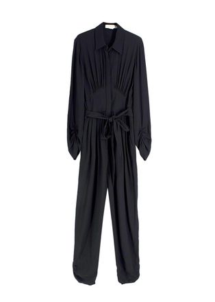 Stella McCartney Belted Black Jumpsuit Size M