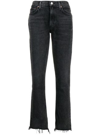 A Gold E Jeans slim Lyle a vita bassa - Grigio