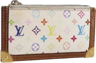Louis Vuitton Pre-owned Canvas Portemonnee - Dames - Vintage Accessoires - Wit - ONE Size - Vintage