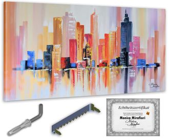 OEM Monica Mirafiori I Quadro Grattacielo I 140x70cm Quadro Dipinto A Mano Quadro Acrilico Quadro Acrilico Molto Grande I Arte Moderna I Quadri DArte I Qu