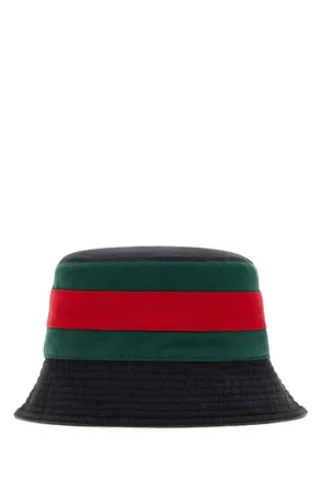 Gucci Black Signature Color Block Bucket Hat