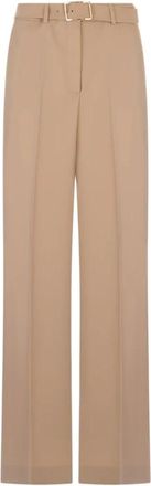 Sportmax Broeken, Dames, Bruin, 2Xs, Wol, Abituro Broeken
