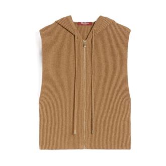 Max Mara Dames, Jassen, Bruin, Maat: S Wol