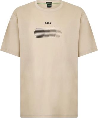 HUGO BOSS TS Unity T-shirt - Heren - T-shirts - Beige - L - Katoen - Tops