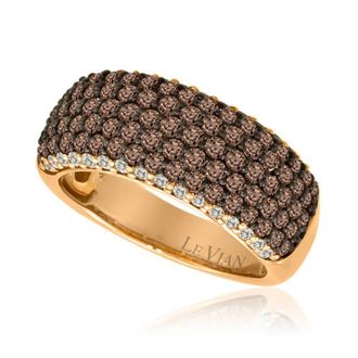 Le Vian Ladies Band Rings set in 14K Strawberry Gold