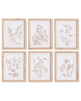 Napa Home & Garden Botanicals In Blush Prints Set