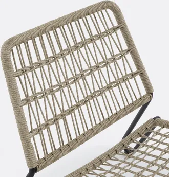 La Redoute Interieurs Lage tuinstoel van gevlochten touw, Masix