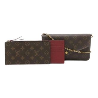 Louis Vuitton Pre-owned Cross Body Bags, female, Brown, Size: ONE SIZE Pre-owned Monogram 2way Chain Shoulder Bag