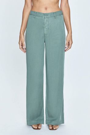 Pistola Denim Jadyn Low Slung Palazzo Pant In Olivine