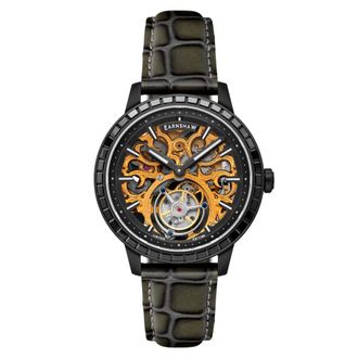 Earnshaw Trouvelot Hand Wind Gold Dial Mens Watch ES-8276-0D