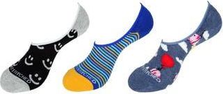 Unsimply Stitched Assorted 3-Pack No Show Socks in Black Blue at Nordstrom Rack