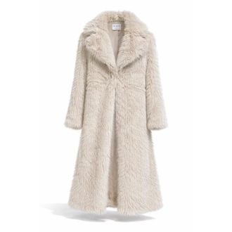 Kaos Faux Fur & Shearling Jackets, male, Beige, Size: XS Kasha Long Faux Fur Coat