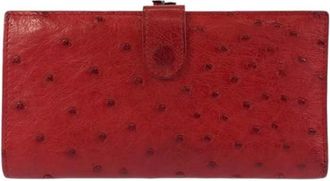 Bottega Veneta Pre-owned Wallets, female, Red, Size: ONE SIZE Pre-owned Fabric wallets
