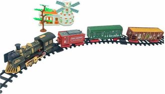 Trade Shop Trade Shop - Trenino Elettrico Natalizio Con Mulino Luci E Suoni Decorazioni Natale 20pcs