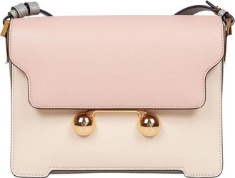 Marni Pink Calf Leather Trunkaroo Shoulder Bag