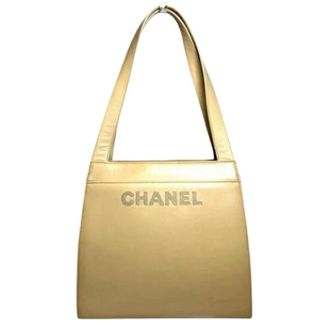 Chanel Pre-owned Shoulder Bags, female, Beige, Size: ONE SIZE Pre-owned Vintage Shoulder Bag