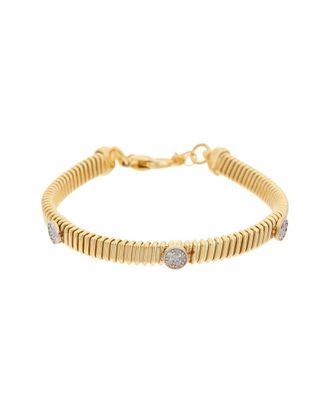 Meshmerise 18K Over Silver 0.12 Ct. Tw. Diamond Bracelet