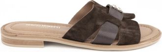 Sergio Moretti Casual Open Slippers - Dames - Sandalen - Bruin - 39 EU - Schoenen