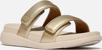 FitFlop Womens Fitflop F-Mode Go Polyurethane Womens Platino Sandals - Gold - Size: 6