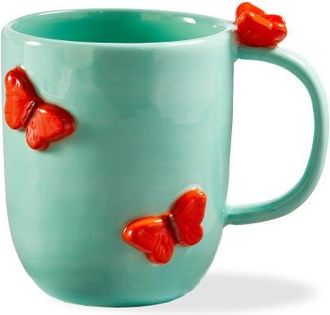 Tag Garden Butterfly Mug Blue Multi Earthenware Spring at Nordstrom