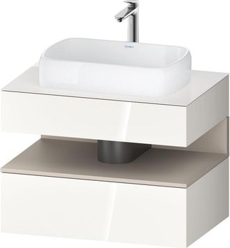 Duravit Duravit - Qatego Consola Mueble Bajo Lavabo, 1 Extra&iacute;ble, 1 Caj&oacute;n