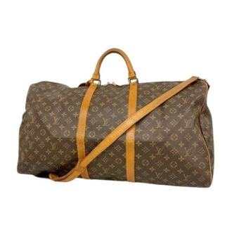 Louis Vuitton Pre-owned Weekend Bags, unisex, Brown, Size: ONE SIZE Pre-owned Keepall Bandouli&egrave;re 60 Boston Bag