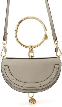 Chloé Borsa a tracolla Nile Bracelet Minaudiere in pelle 2017-2025 - Grigio