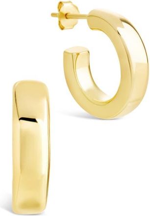 Sterling Forever Marisa Hoop Earrings in Gold at Nordstrom
