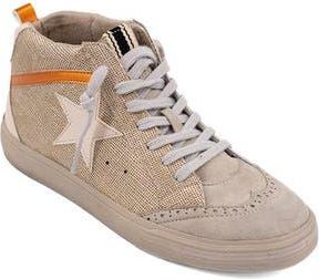 Shushop Paulina Low Top Sneaker in Gold Woven at Nordstrom Rack, Size 6.5