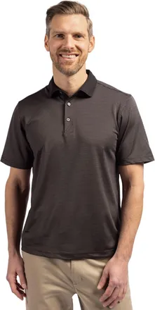 Cutter & Buck Virtue Pique Micro Stripe Mens Short Sleeve Polo