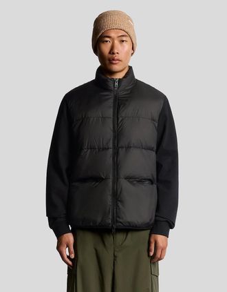 Lyle & Scott Lyle And Scott Mens Hybrid Puffer Jacket - Black - Size: 44/Regular