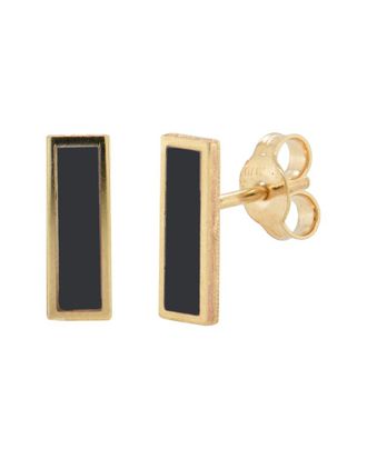 Sabrina Designs 14K Onyx Bar Studs