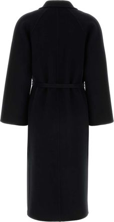 Jil Sander Womens Wool Coat Black