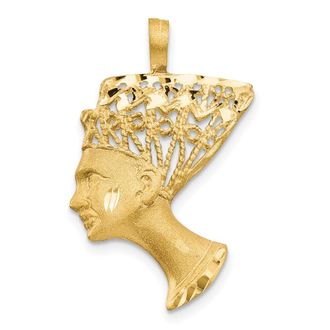 Diamond2Deal 10k Yellow Gold Nefertiti Pendant