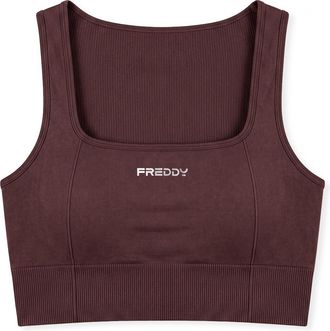 Freddy Top Sportivo Supporto Medio in Tessuto Seamless