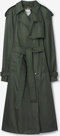 Burberry Long Nylon Hooded Trench Coat