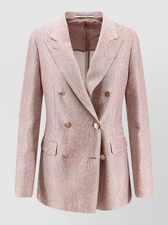 Tagliatore parigi double breasted cotton tailored blazer