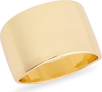 Nordstrom Rack Cigar Band Ring in Gold at Nordstrom Rack, Size 9