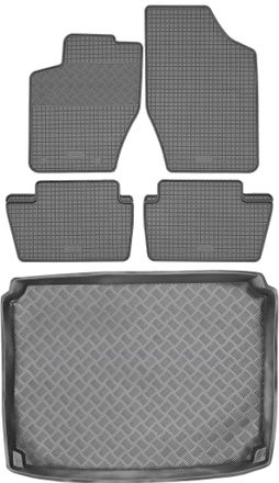 OEM Juego De Alfombrillas De Goma Para Coche Y Maletero Para Citro&euml;n C4 I Coup&eacute; (2004-2010)