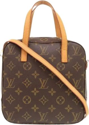 Louis Vuitton Pre-owned Vintage Monogram Handtas - Dames - Vintage Handtas - Bruin - ONE Size - Leer - Vintage