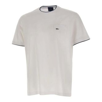 Paul & Shark Double Mercerised Cotton T-Shirt - male - Paul & Shark - T-Shirts - White - XL - Tops