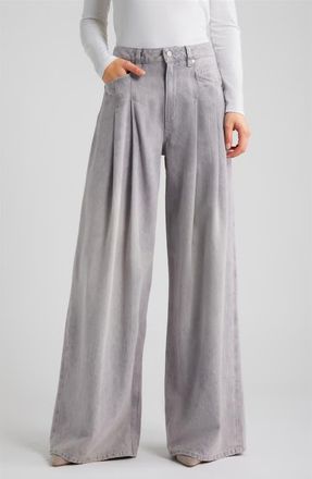 Boss Orange by Hugo Boss Slouchy Wide Leg Jeans in Light/pastel Grey at Nordstrom, Size 28 X 32